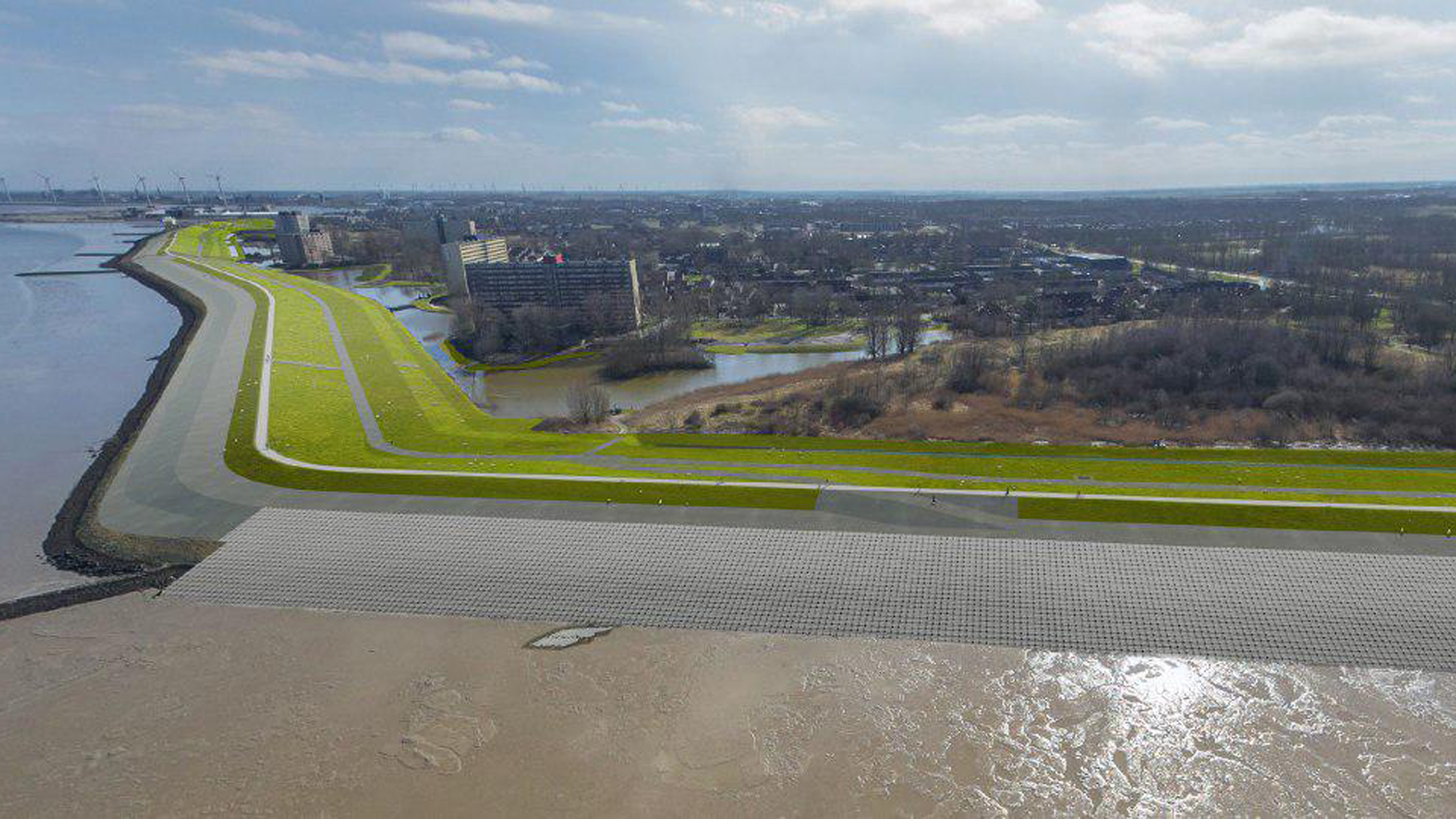 Zo komt de nieuwe dijk bij